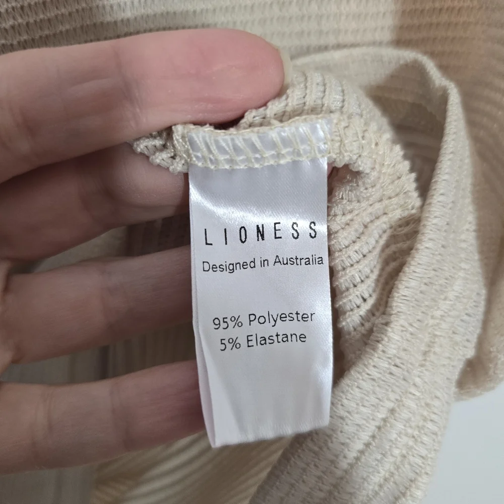 Lioness Soul Mate Mesh Netted Maxi Skirt in Cream XL NWT New